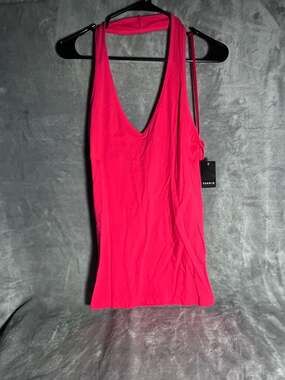 Torrid Hot Pink Foxy Halter Tank Top